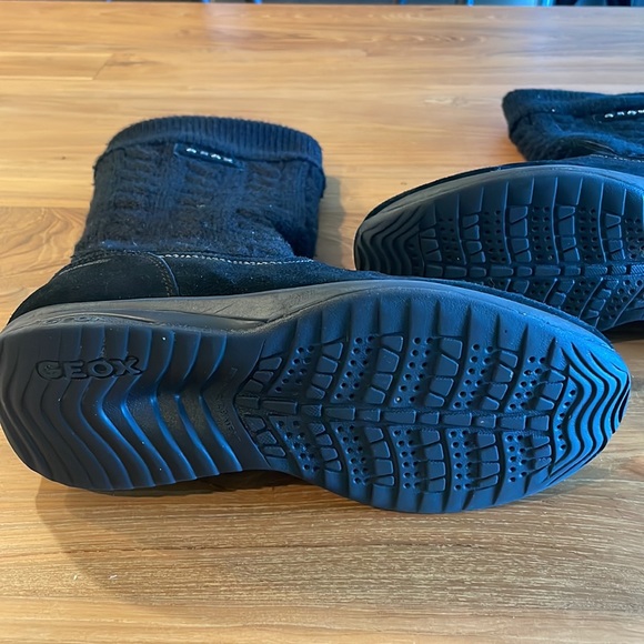 GEOX Suede Knitted Boots Women Size 8.5 - Picture 5 of 7